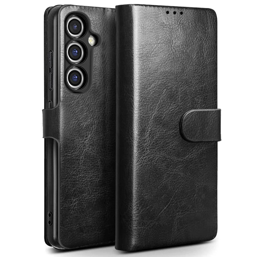 Samsung Galaxy A17–A16–A15–A14–A56–A55–A54–A36–A35–A34–A26–A25–A24 Phone Case - PU Leather Flip Wallet Cover with Card Slots