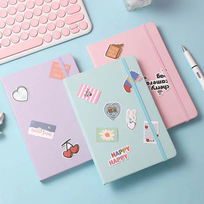 2PC Leather Notebook Set – 200-Page Lined Office Journal & Student Notepad