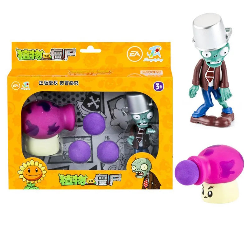 Plants vs Zombies 2 Toy Figure Set – Mechanical Shark & Wild West Gargantuar Game Character Collectible Gift