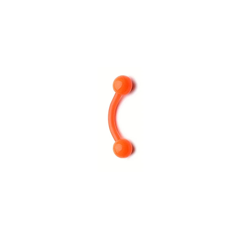 8mm Colorful Plastic Piercing Studs - Soft Lip, Nose & Cartilage Body Jewelry