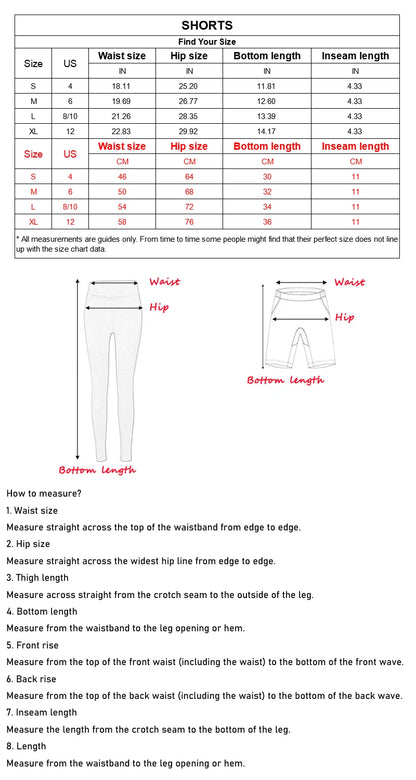 QINACTIVE Women’s Yoga Shorts — High Waist Scrunched Butt Pocket Push-Up Gym Leggings & Sexy Booty Fitness Tights