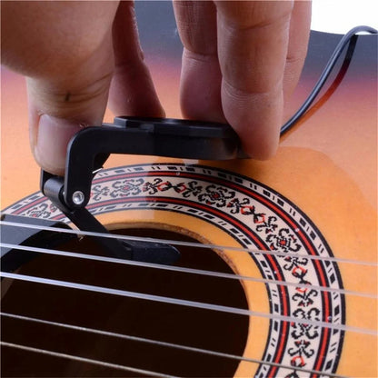 Clip-On Audio Jack Pickup – 2.5M Sound Transducer for Acoustic Guitar, Mandolin, Bouzouki, Violin, Banjo & Ukulele