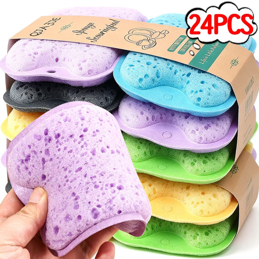 Kitchen Cleaning Sponge - Soft Absorbent Rust Scrubbing Pad for Dishwashing and Household Cleaning