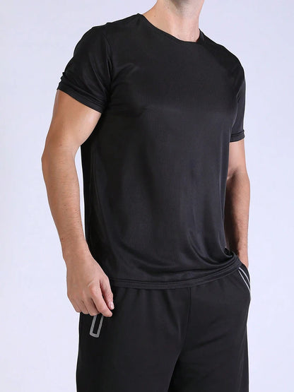5PCS Men’s Quick Dry Sports T-Shirts – Ultralight Breathable Workout Tops for Running, Training & Gym