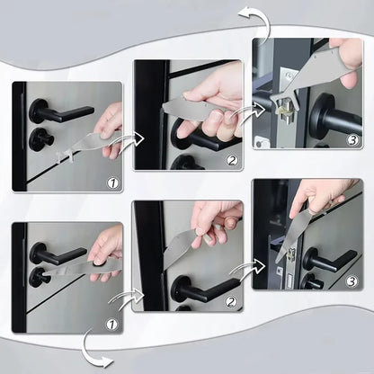 Firefighter Lock Picking Multitool - Spring Steel Fire Rescue Pry Bar and Multipurpose Leverage Tool