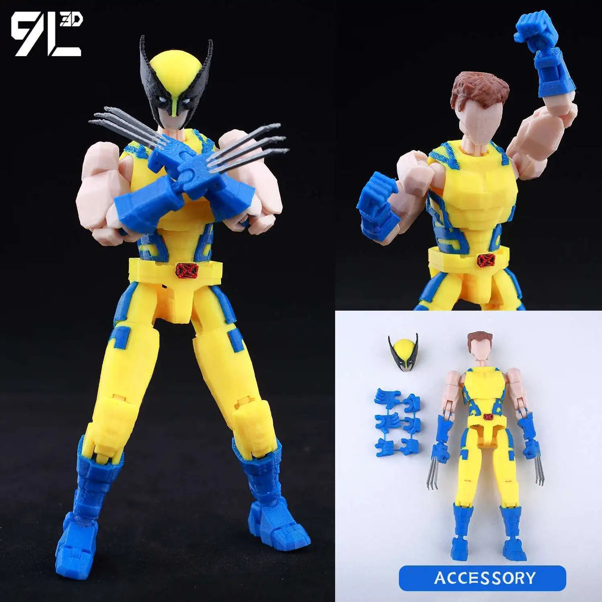 Venom Spider-Man Lucky13 Dummy13 Action Figure - 3D Printed T13 Multi-Jointed Anime Collectible Toy