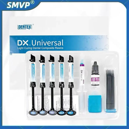 Dentex Dental Curing Light Kit – Universal Composite Resin, Adhesive Bonding & Etch Gel for Orthodontic Brackets