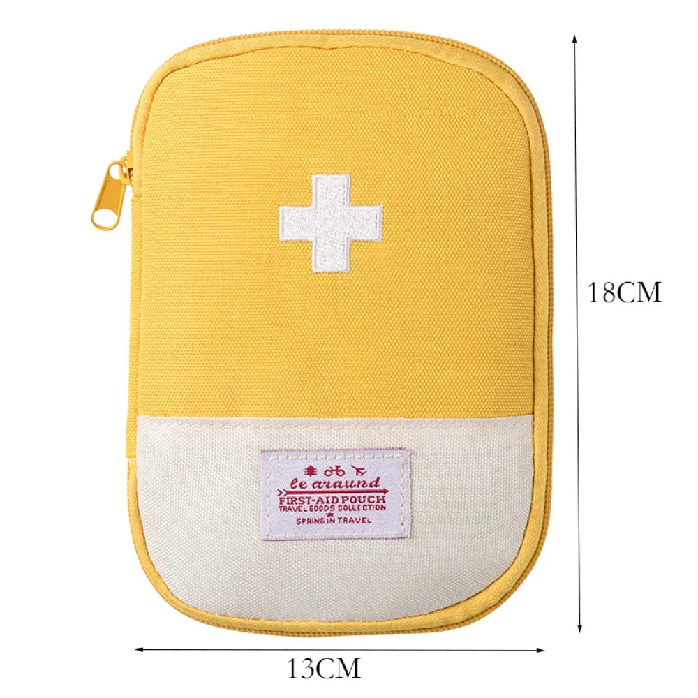 Portable Medicine Bag – Cute First Aid Kit Organizer, Medical Emergency Kit for Travel, Outdoor & Household Pill Storage