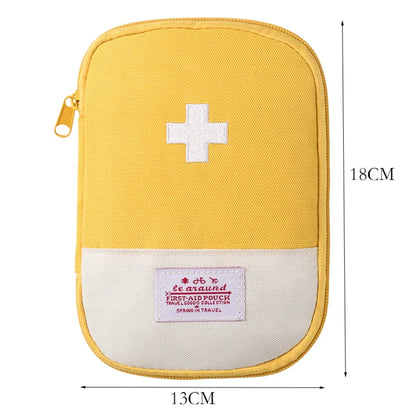 Portable Medicine Bag – Cute First Aid Kit Organizer, Medical Emergency Kit for Travel, Outdoor & Household Pill Storage
