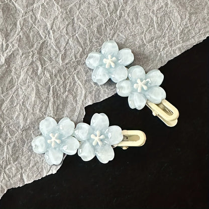 Five-Petal Colorful Duck Hair Clip - Cute Floral Pattern Women’s Hair Accessory