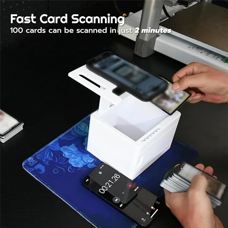ABZZ MTG Card Scanner Stand - Trading Card Scan Holder with Quick Scan Function for Game Cards