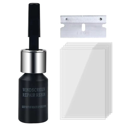Car Glass Repair Kit – Windshield Crack & Scratch Removal Set for Cars, Trucks & Motorcycles Window Restoration Tool Kit