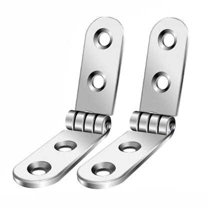 180 Degree Foldable Hinges (2pcs) | Screw-On Flap Hinges for Sewing Machine Cabinets & Furniture Hardware