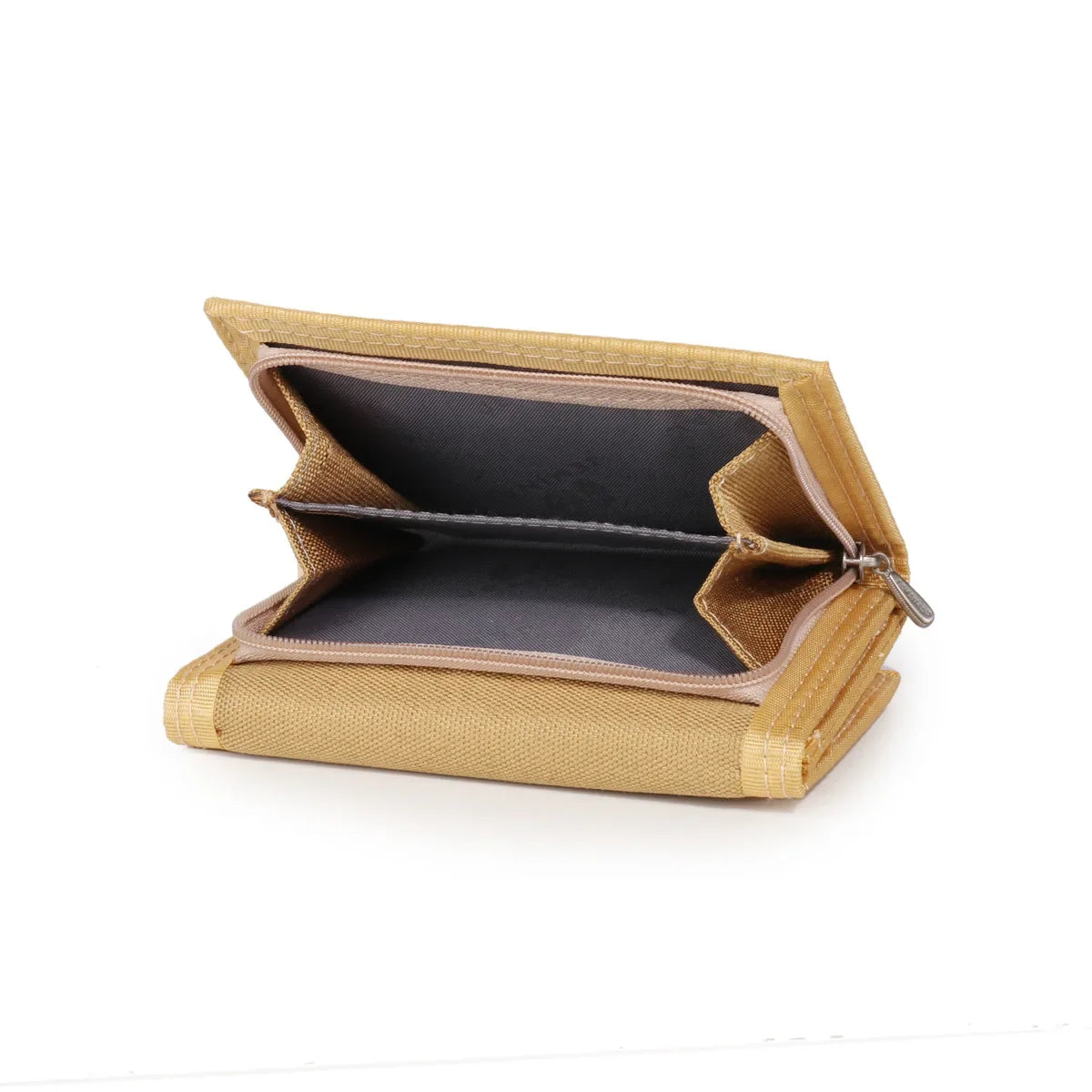Men's Korean Tri-Fold Coin Purse – 5 Colors, Slim Canvas Wallet, Multifunctional Card Holder