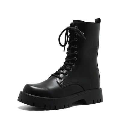 Luxury Brand Men's High Top Boots – Designer Leather Casual, Business & Outdoor Work Boots for Men