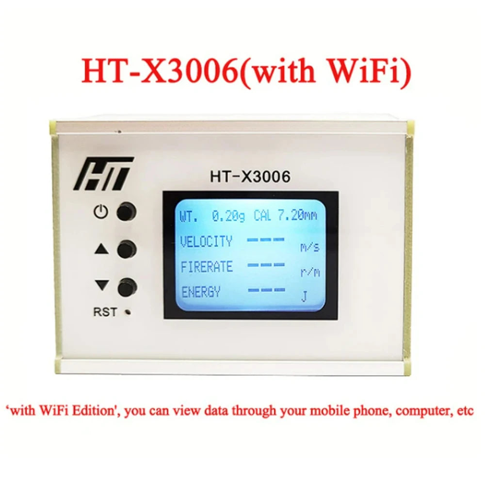 HT-X3006 Shooting Speed Meter – 1-999m/s Bullet Velocity & Energy Chronograph Tester
