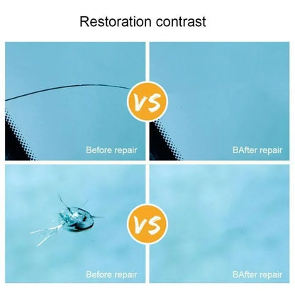 Car Glass Scratch Repair Kit – Windshield Nano Crack & Scratch Resin Repair Fluid Set for Window Glass Restoration Tool Accessories