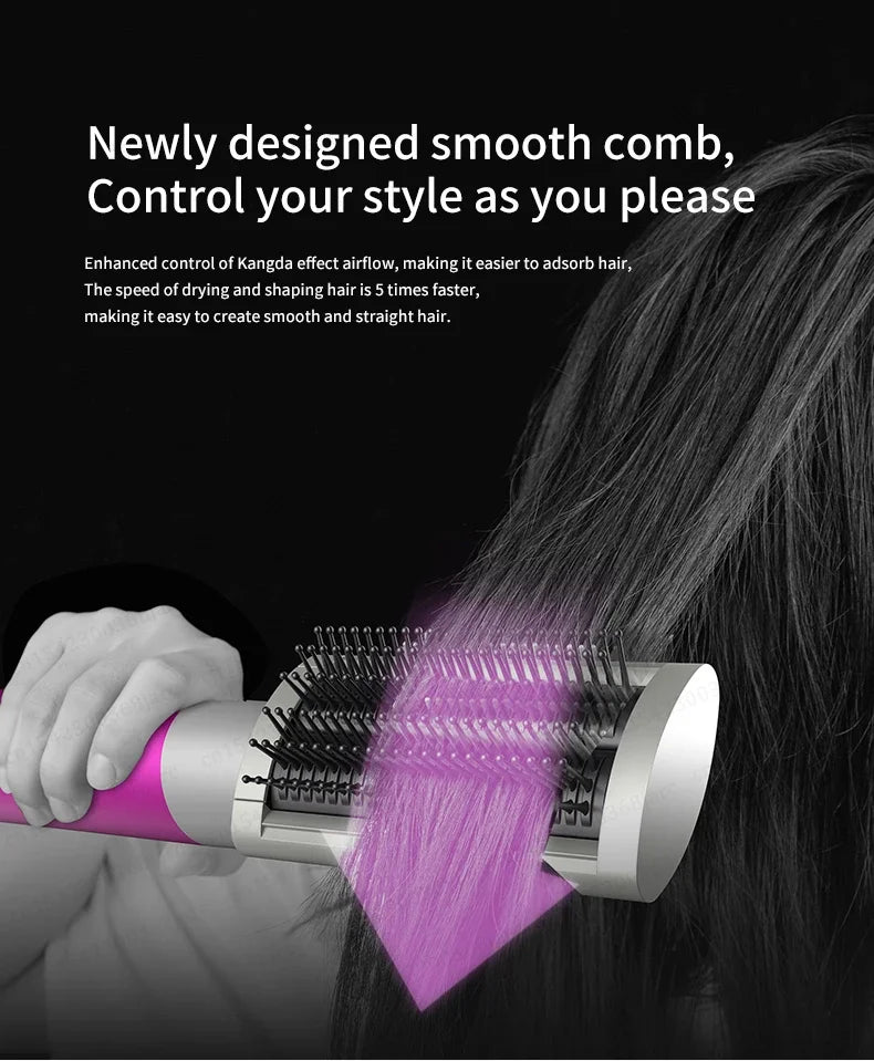 Hair Styler Nozzle for Dyson Airwrap HS01/HS05 – Multi Hair Curler & Smoothing Brush Accessory