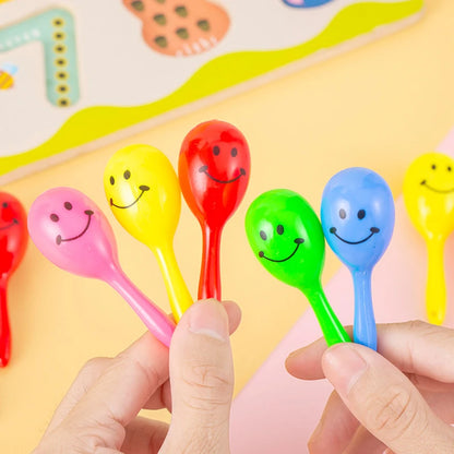 20pcs Mini Colorful Maracas – Sand Hammer Rattles for Kids, Party Favors & Baby Shower Gifts