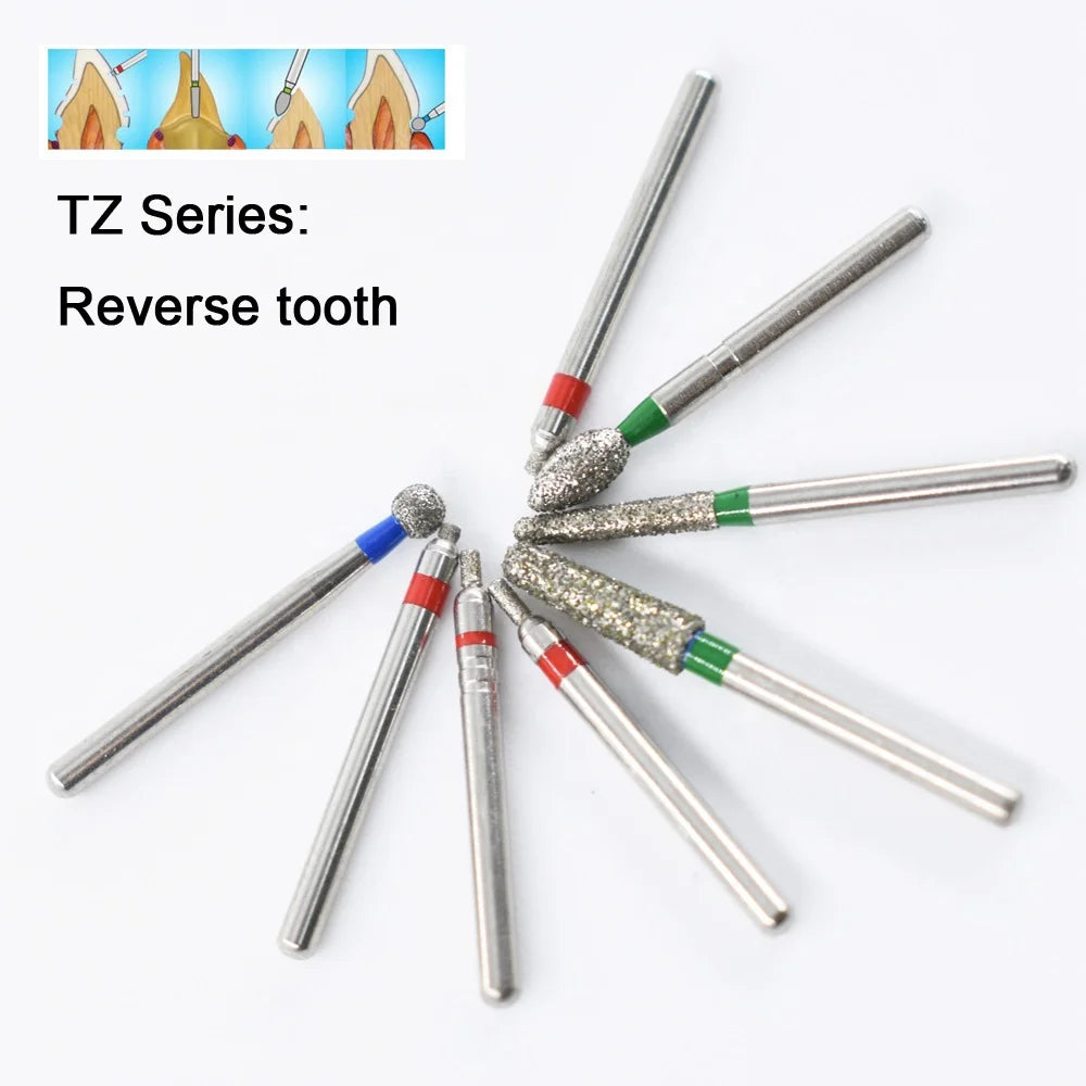 5pcs FG Dia 1.6mm Dental Drills – High-Speed Handpiece Diamond Burs for Teeth Whitening