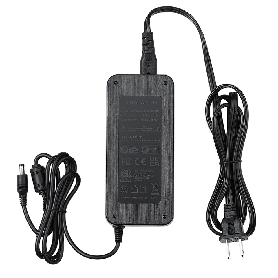 AIYIMA 48V 5A GaN Power Adapter — Switch Power Supply for TPA3255/TAS5630 Amplifiers, EU/US/AU/UK