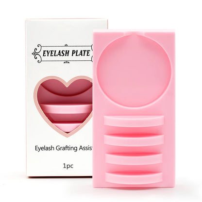 Reusable 2 in 1 Acrylic False Lashes Stand Pad & Glue Holder – Eyelash Grafting Assistor Tool