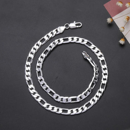 1MM 925 Sterling Silver Snake Chain Necklace – High-Quality Fashion Jewelry for Men & Women