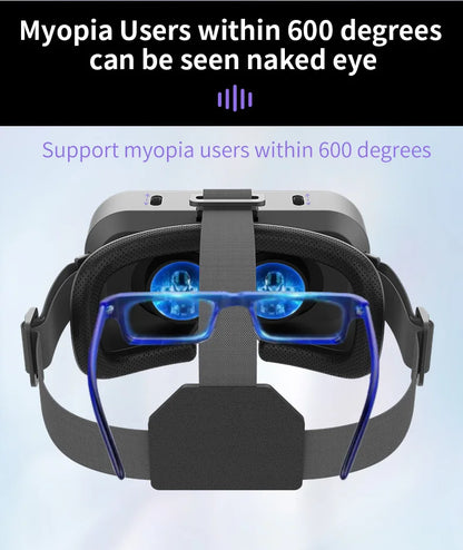 VR Glasses Virtual Reality Headset – 3D Lenses Smart Goggles for Smartphones, Mobile Game Accessory