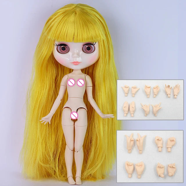 ICY DBS Blythe Doll 1/6 BJD – 30cm Joint Body Set with Random Eyes, Anime Girl Toy Gift