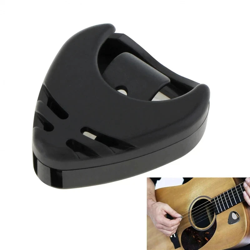 1/5/10pcs Guitar Pick Holder – Self-Adhesive Triangle Plectrum Case, Quick Storage Organizer