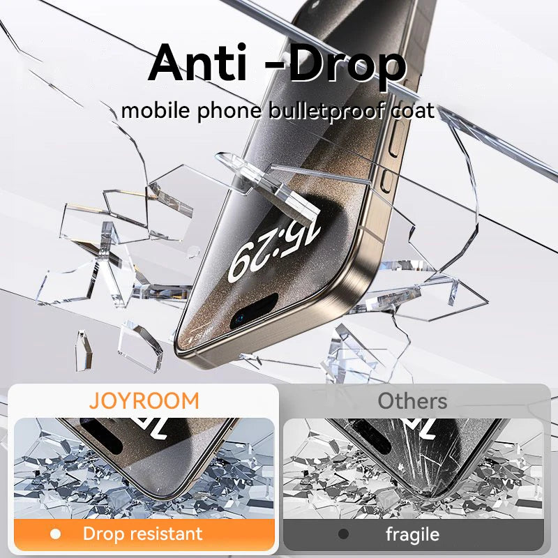 Joyroom HD Tempered Glass Screen Protector - Full-Screen Protection for iPhone 18, 17, 16 & 15 Pro Max