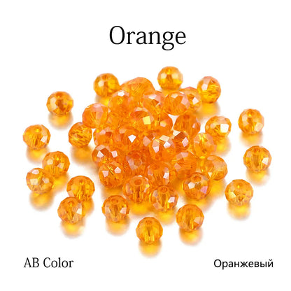 70–300pcs Czech Crystal Glass Beads Set (3–8mm) – Faceted Translucent Colorful Spacer Beads for DIY Jewelry, Bracelets & Craft Making