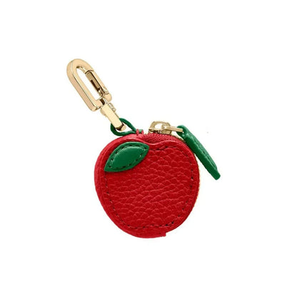 Mini Cherry & Strawberry Coin Purse – Cute PU Leather Keychain Bag for Earphones and Small Storage, Korean Style