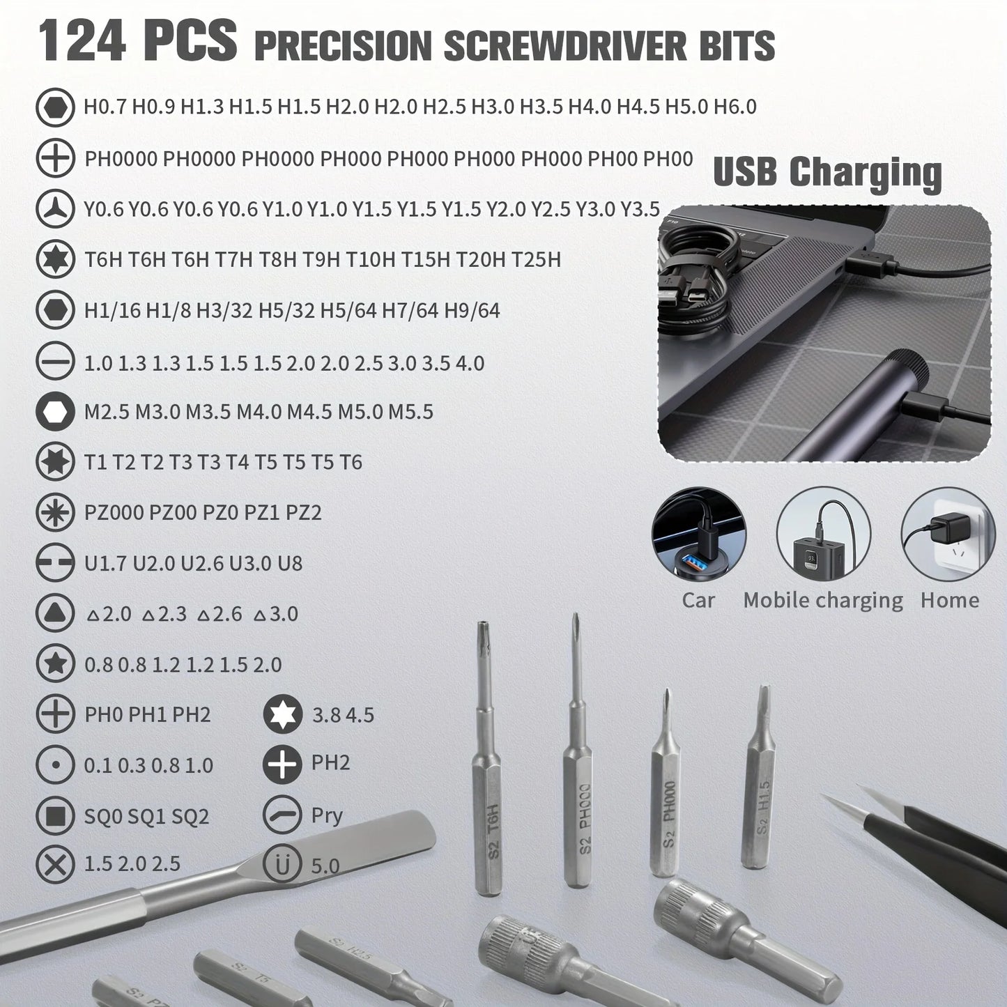 138-in-1 Mini Electric Screwdriver Set – Precision Magnetic Bits & Durable Alloy Tool Kit for PC, iPhone & DIY Repairs