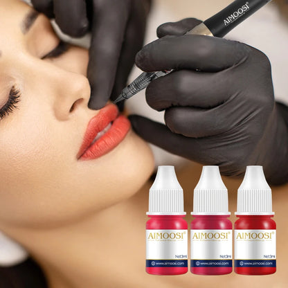 3ml Microblading Pigments: Tattoo Ink Nano Pigment Milkly Colors for Semi Permanent Makeup Sets - Enhance Eyebrows, Eyeliner, and Lips Beauty