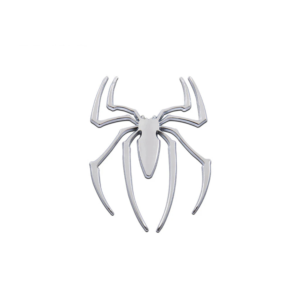 3D Metal Spider Car Sticker - Chrome Auto Emblem Badge for Exterior Styling & Vehicle Decoration
