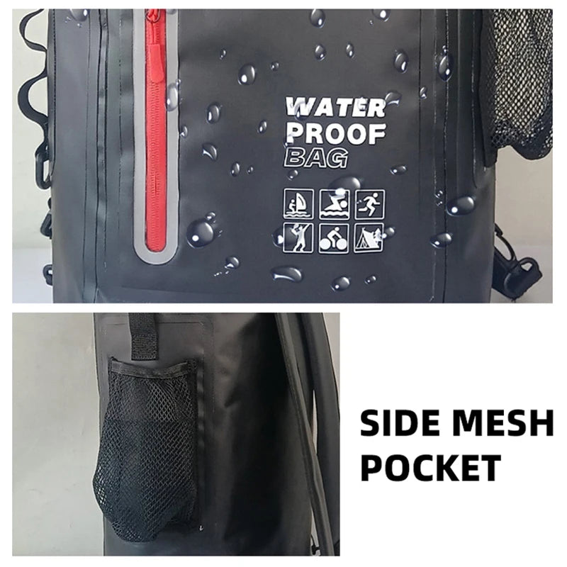 Waterproof Kayak Dry Bag – Large PVC Backpack for Swimming, River Trekking, Beach, Diving & Canoeing