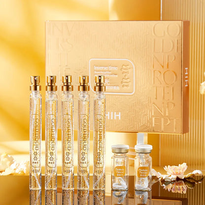 Soluble Face Lifting Threads Serum – Collagen, Protein & Peptide Gold Silk Wire Facial Essence for Anti-Aging & Skin Firming
