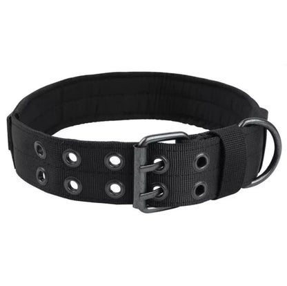 Adjustable Reflective Nylon Dog Collar – Heavy Duty Tactical Training Collar for German Shepherds