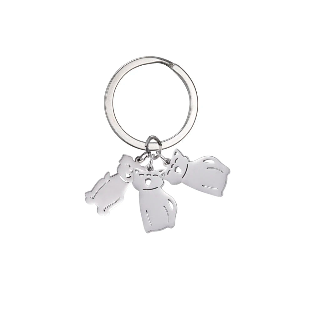 Personalized Kids & Family Keychain – Custom Name Key Chain for Mother’s Day, Couples, Boys, Girls, Pets, Mom, Dad, Baby Gift