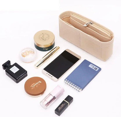 Felt Bag Insert Organizer — Purse & Handbag Organizer for Longchamp Mini Shoulder Bag
