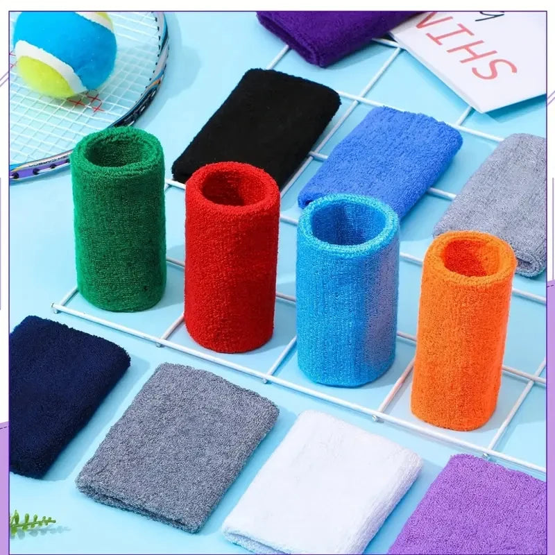 8×10CM Sports Wristbands – Tennis, Basketball & Volleyball Sweat Bands, Fitness Wrist Guard Wraps
