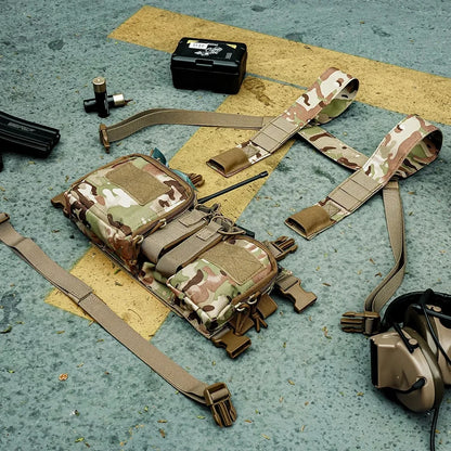 Tactical Vest CS Match – Wargame Military Nylon Chest Rig Vest for Airsoft, Hunting & Outdoor Camping Gear Accessories