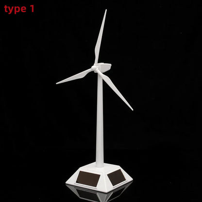 2-in-1 Solar Wind Generator Model - Educational Assembly Kit & Desktop Windmill Decoration for Home, School & Exhibitions