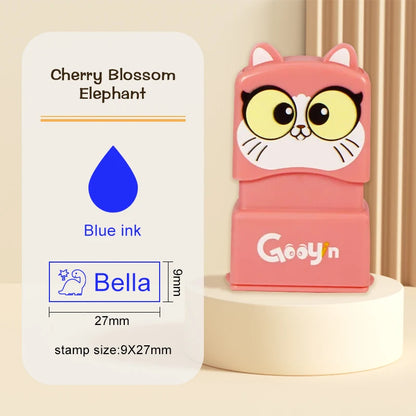 Custom Name Stamp for Kids - Waterproof Washable Personal Label Stamp for Clothes, Socks, School Items & Daily Essentials