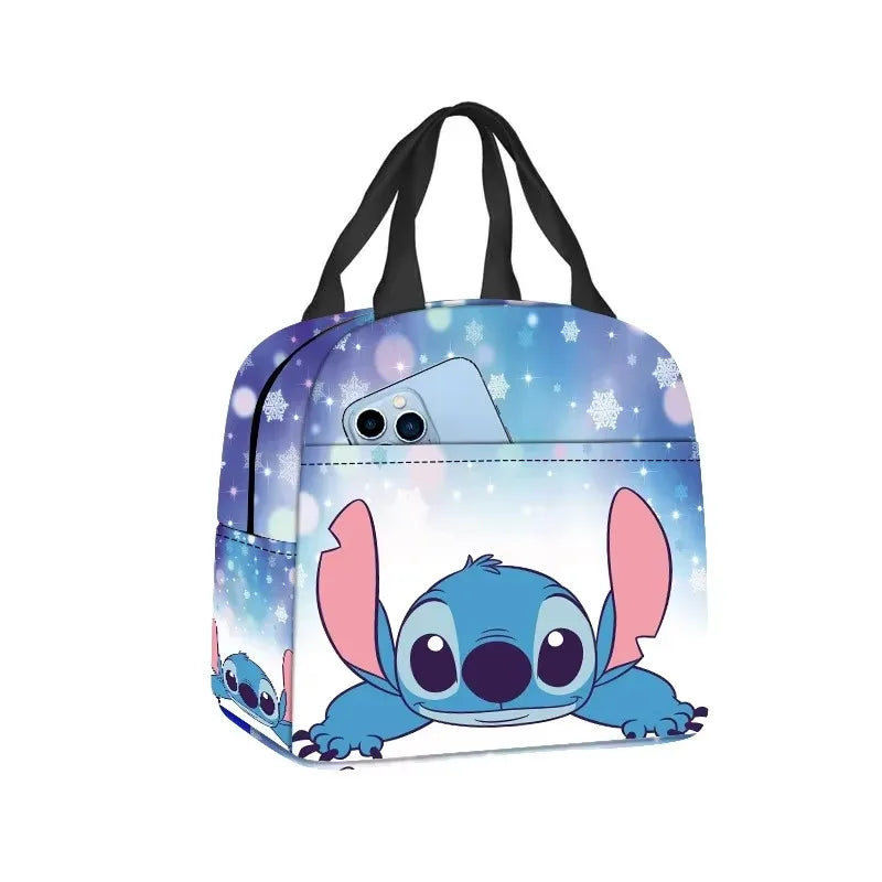 MINISO Stitch Children's Lunch Bag – Cartoon School Lunch Box Mochila, Perfect Gift for Kids
