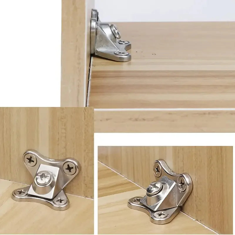 Zinc Alloy Butterfly Corner Brackets - Removable Plank Connectors with Screws