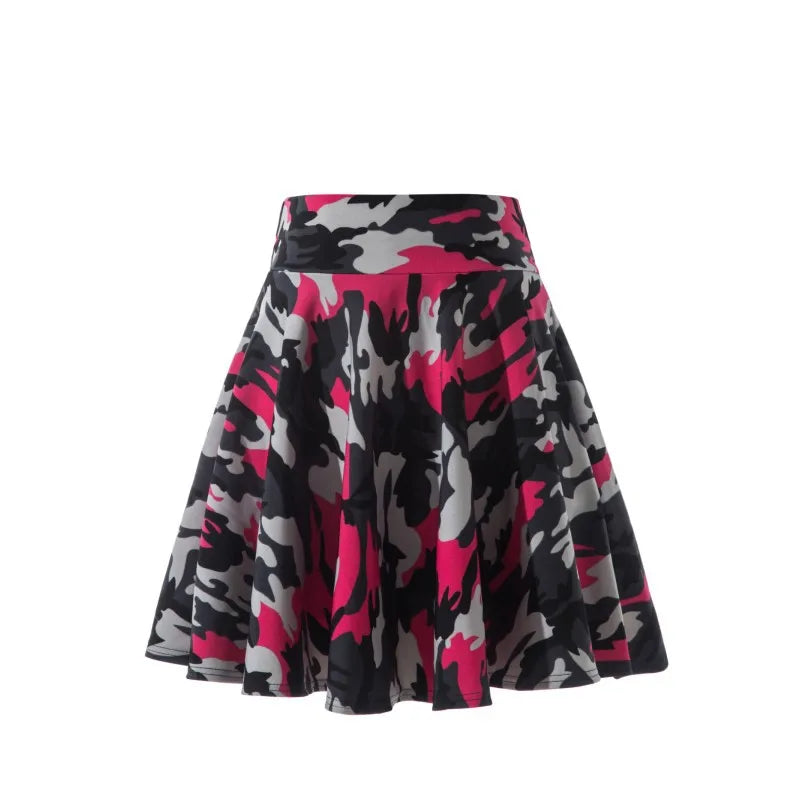 Women’s Flared Mini Skirt with Built-In Shorts – Pleated Skater Style Casual Fashion Skirt, Plus Size 2025 Design