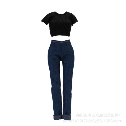 Fashion Doll Clothes for Barbie – Casual Dress, Pants & Trousers Outfit Accessories for Girls Gift Toy