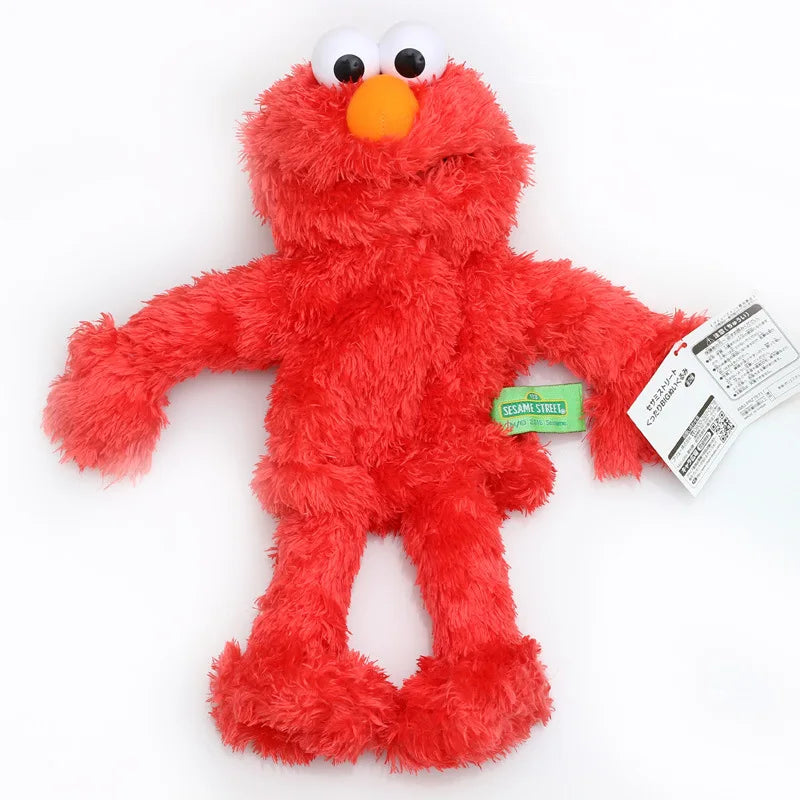 Sesame Street Elmo Hand Puppet - Large Soft Plush Cartoon Toy for Kids, Birthday & New Year Gifts
